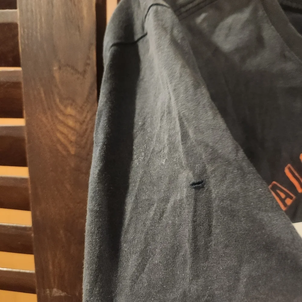 Jordan Black Tee with Orange and White Graphics